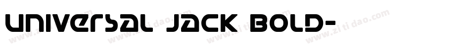Universal Jack Bold字体转换